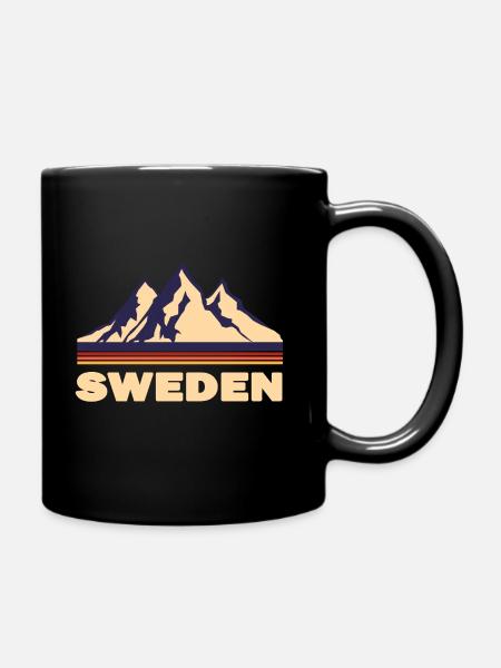 Sweden - Full Colour Mug - black