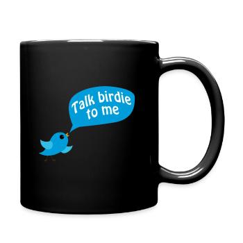 Vogel Humor Wellensittich Spatz Haustier Geschenk - Tasse einfarbig - Schwarz - Rechts