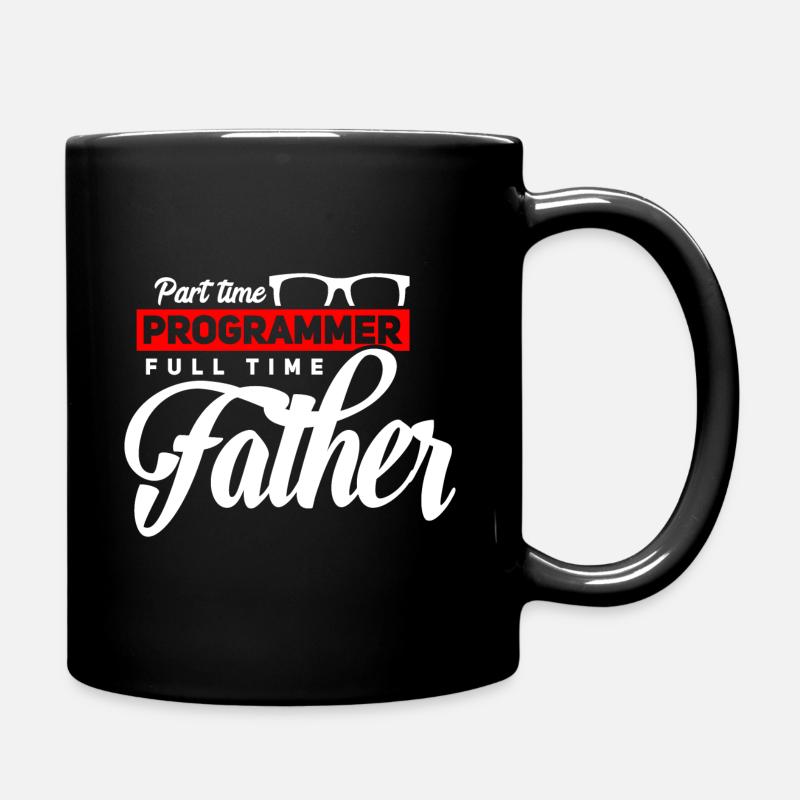 Programmierer Vater und stolz drauf - Tasse einfarbig - Schwarz