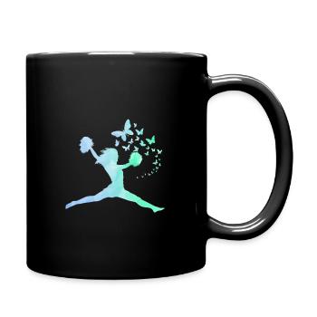 Cheerleader - Tasse einfarbig - Schwarz - Rechts