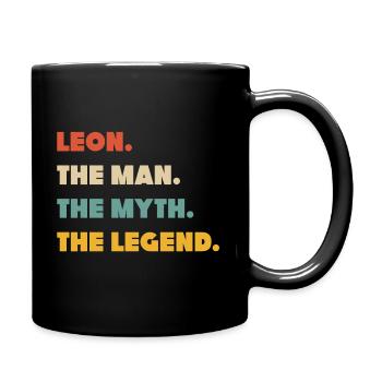 leon - Tasse einfarbig - Schwarz - Rechts
