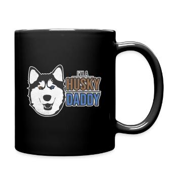 Husky - Tasse einfarbig - Schwarz - Rechts