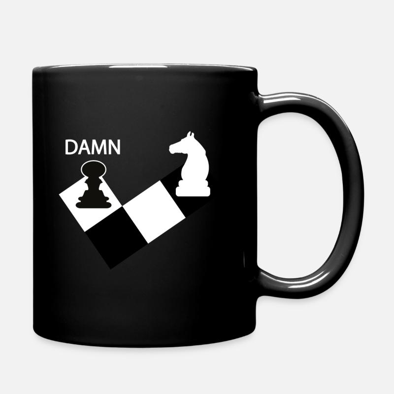 Schach - Tasse einfarbig - Schwarz