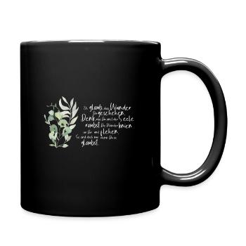 Crois que les miracles t’arrivent - poème Rilke - Mug uni - noir - Droite