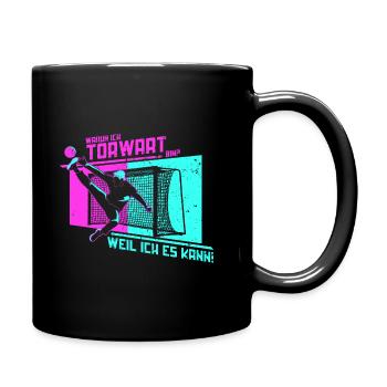 Handballer Handballspieler Handball Torwart - Tasse einfarbig - Schwarz - Rechts