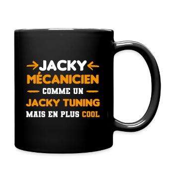 cadeau drôle Jacky Tuning mécanicien - Mug uni - noir - Droite