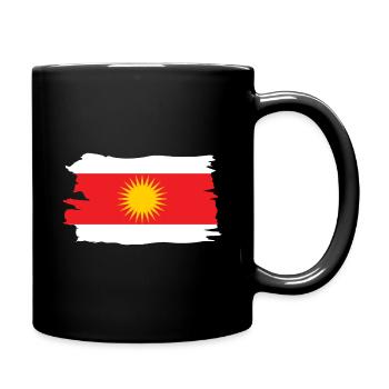Exidxan flag Yezide jesiden Tausi melek gift - Full Colour Mug - black - Right