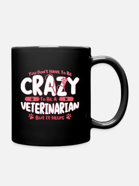 Tierheilkunde Tierarzt Veterinär Geschenk - Tasse einfarbig - Schwarz