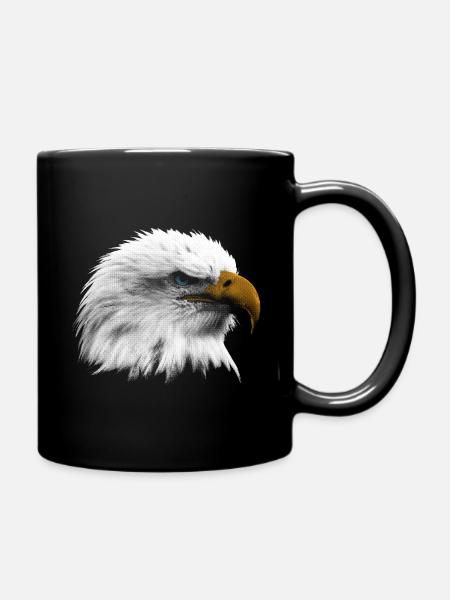 Adler Seeadler American Eagle - Tasse einfarbig - Schwarz