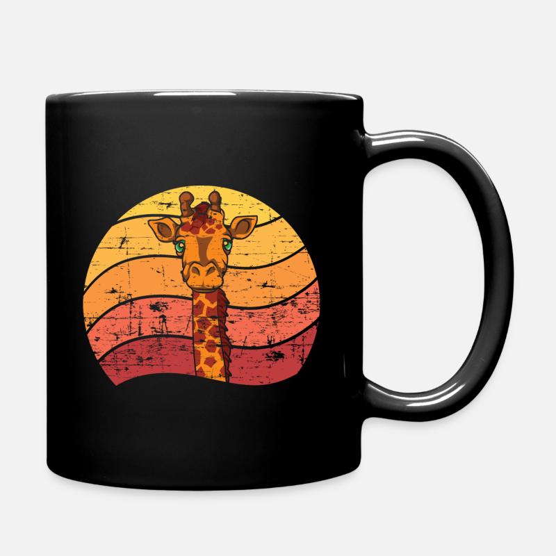 girafe - Mug uni - noir
