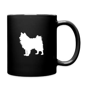Wolfsspitz - Keeshond Dog - Full Colour Mug - black - Right