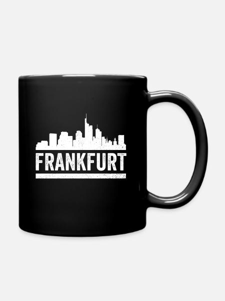 Frankfurt - Tasse einfarbig - Schwarz