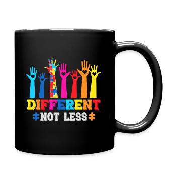 Différent Pas moins - Mug uni - noir - Droite