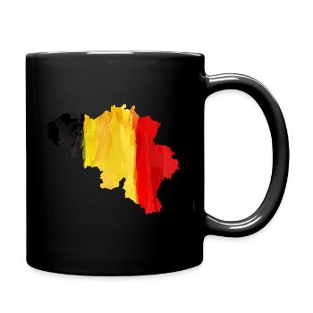 Belgien - Tasse einfarbig - Schwarz - Rechts