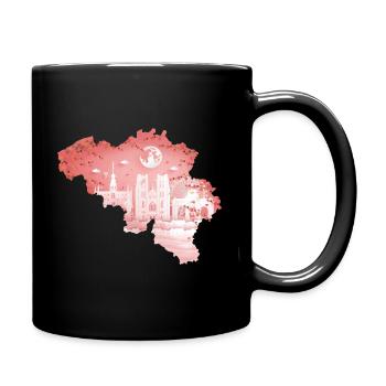 Belgium Europe Gift Idea - Full Colour Mug - black - Right