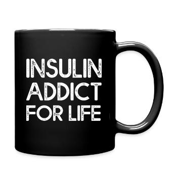 Insulin Addict For Life 2 - Full Colour Mug - black - Right