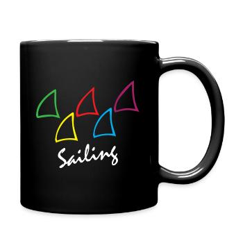 Sailing - Tasse einfarbig - Schwarz - Rechts