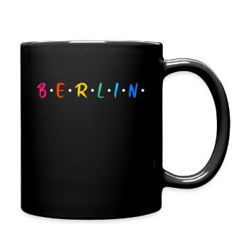 Berlin Berliner Berlinerin Neukölln Geschenk - Tasse einfarbig - Schwarz - Rechts