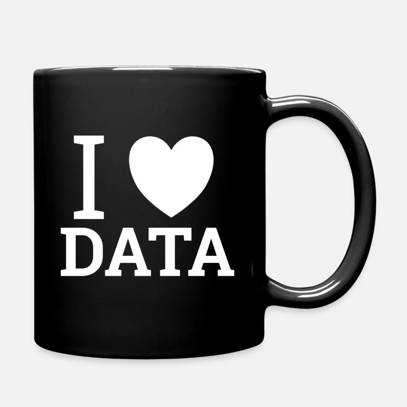 "Love Data" | Data Scientist - Tasse einfarbig - Schwarz