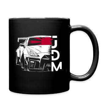 If one day the speed kills me.. / Paul Walker JDM - Tasse einfarbig - Schwarz - Rechts