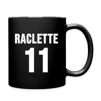 Raclette 11 bester Schweizer Fussballer - Tasse einfarbig - Schwarz - Rechts