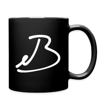 Baier Design Signatur Weiss - Tasse einfarbig - Schwarz - Rechts