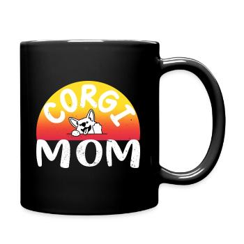 Corgi Maman - Mug uni - noir - Droite