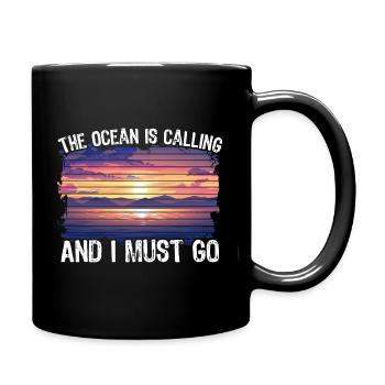Océan Abnoe Plongée Océan Requin - Mug uni - noir - Droite