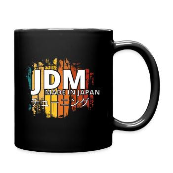 If one day the speed kills me.. / Paul Walker JDM - Tasse einfarbig - Schwarz - Rechts