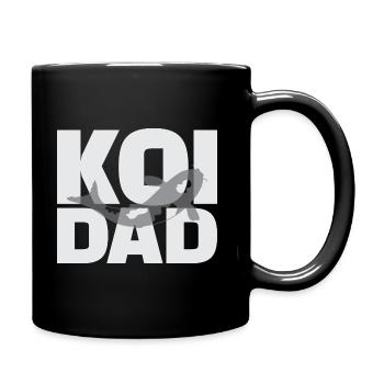 Koi Dad Koi-Fisch-Design für Koi-Teich-Besitzer - Tasse einfarbig - Schwarz - Rechts
