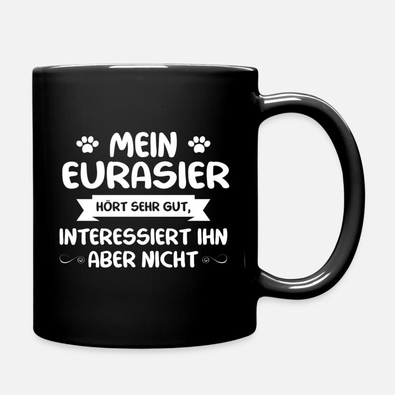 Eurasier - Tasse einfarbig - Schwarz