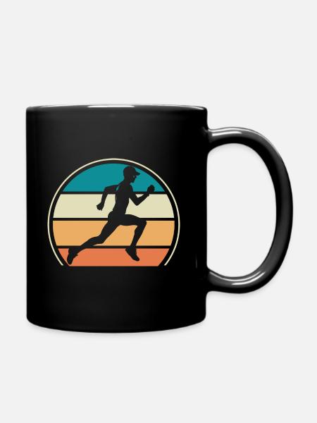 running triathlon course à pied cadeau sport run - Mug uni - noir
