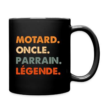 Motard oncle, Cadeau tendre pour tonton - Mug uni - noir - Droite