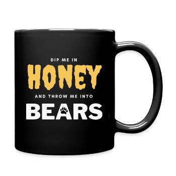 Dip me in Honey Gay Bear Chaser Shirt Gay Pride - Tasse einfarbig - Schwarz - Rechts