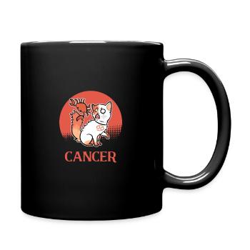 Cancer signe du zodiaque chat anniversaire chat - Mug uni - noir - Droite
