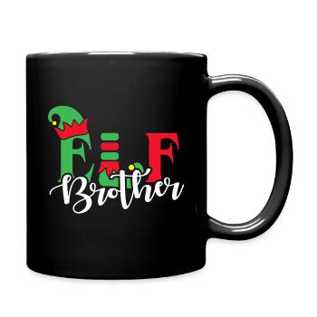 Elf Brother Weihnachtsfamilie Matching - Tasse einfarbig - Schwarz - Rechts