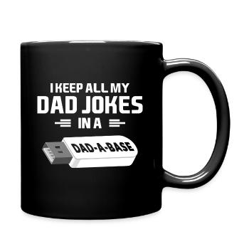 Je garde toutes les blagues de mon père dans un papa une clé USB de base - Mug uni - noir - Droite
