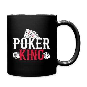 Poker King Poker Player Cards Jetons de poker - Mug uni - noir - Droite