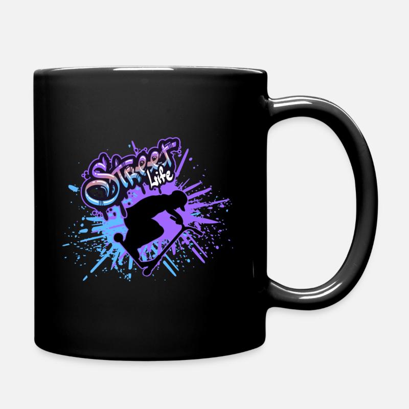 scooter street life - Tasse einfarbig - Schwarz