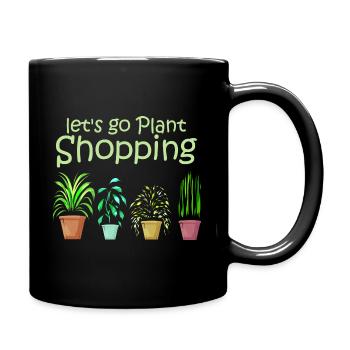 Let's go buy plants - Plant Lover - Full Colour Mug - black - Right