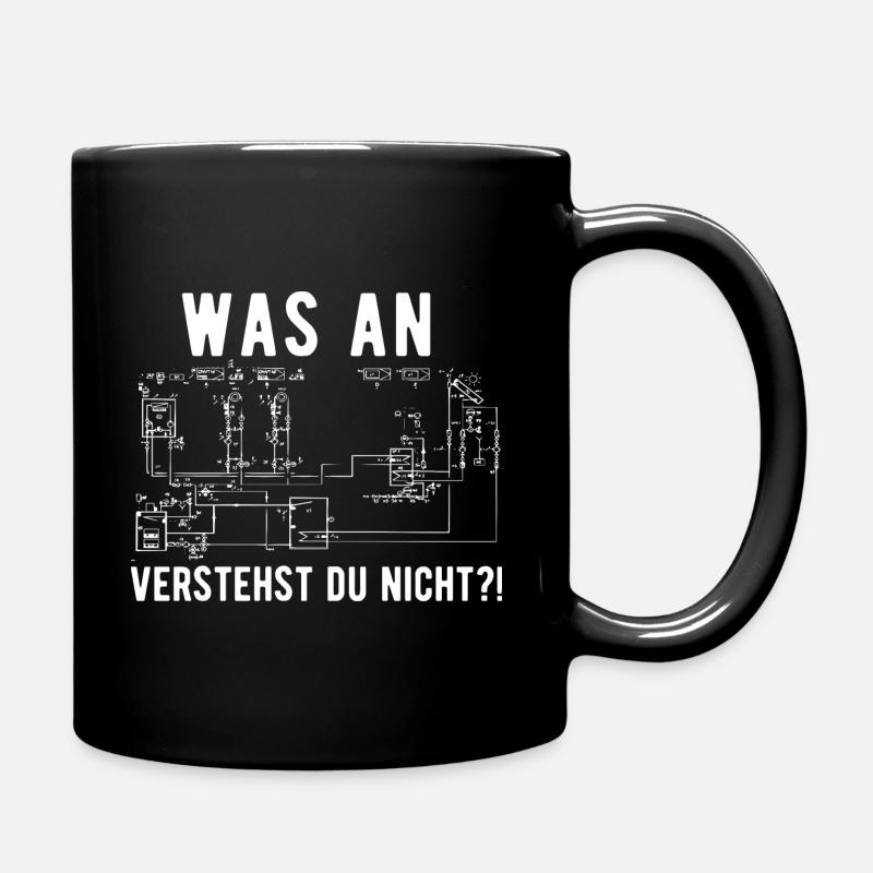 Anlagenmechaniker Klempner Heizungsbauer Geschenk - Tasse einfarbig - Schwarz