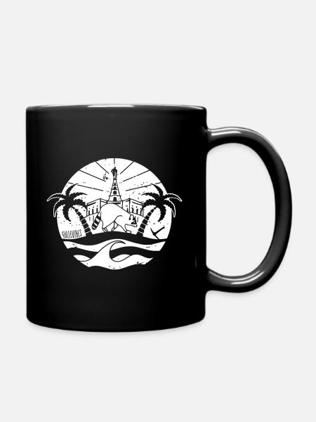 Abenteuer Kassel - Tasse einfarbig - Schwarz
