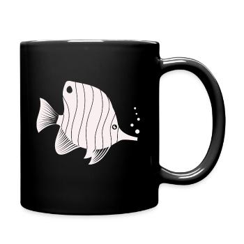 Fish Aquarium Marine Animal Climate Environmental Protection - Full Colour Mug - black - Right