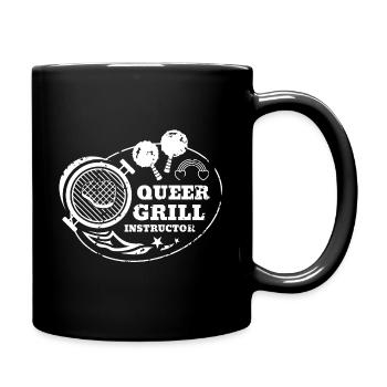 Queer Grill Instructor Shirt - Tasse einfarbig - Schwarz - Rechts