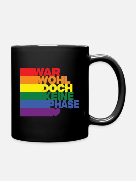 War Wohl Doch Keine Phase - Tasse einfarbig - Schwarz