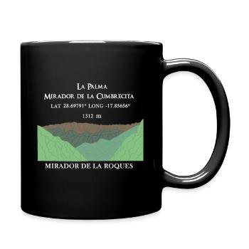 Berglandschaft, La Palma, Mirador de la Cumbrecita - Tasse einfarbig - Schwarz - Rechts