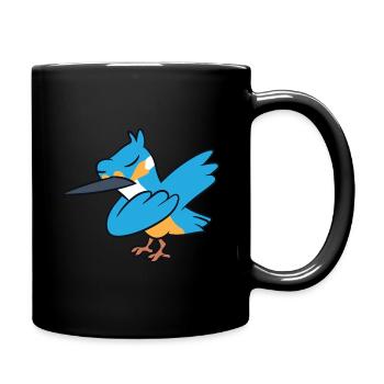 Kingfisher - Tamponnez, dab, dabbing dansez - Mug uni - noir - Droite