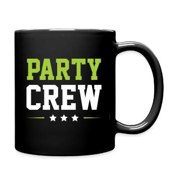 Party Crew - Tasse einfarbig - Schwarz - Rechts