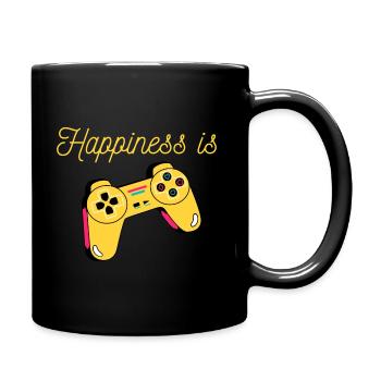 Le bonheur est... - Mug uni - noir - Droite