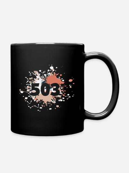 Status Mood 503 Service non disponible Color Splash - Mug uni - noir